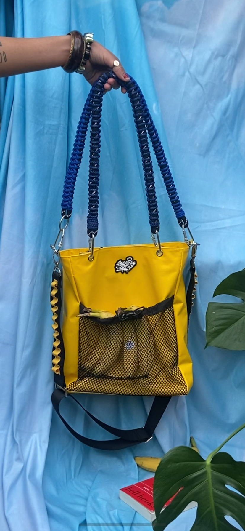 Waterproof tote yellow