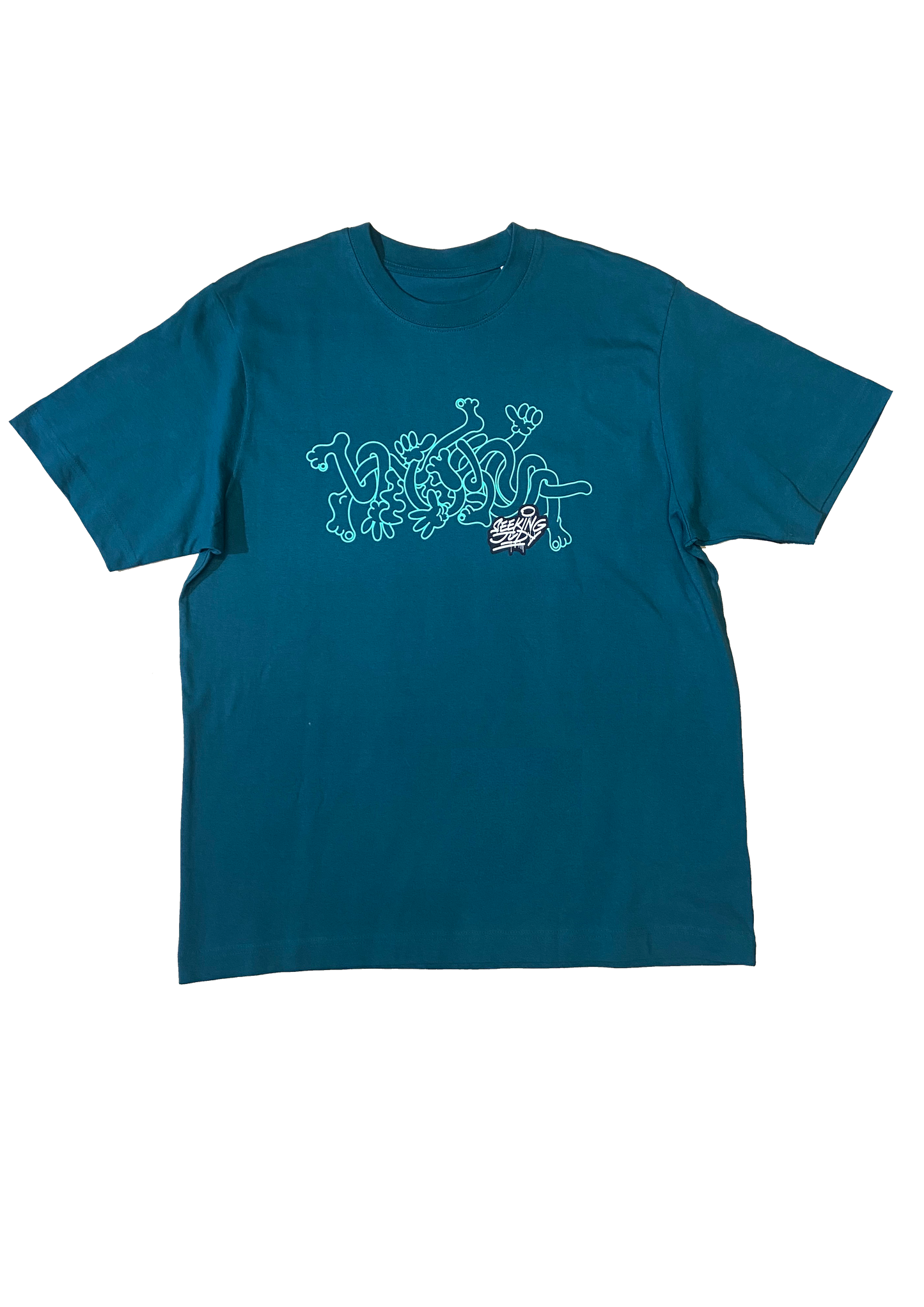 'Jungle Legs' Green Organic T-shirt