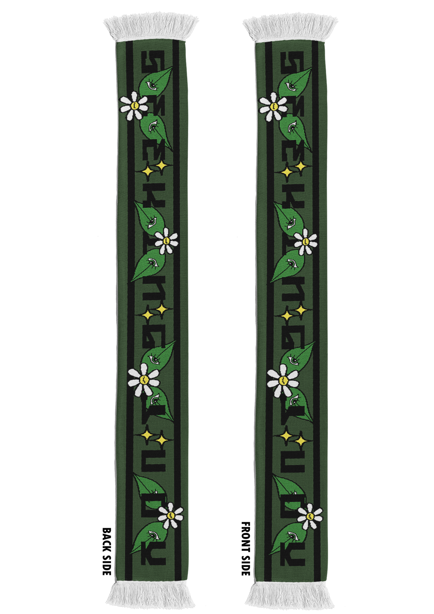 'Eye See' Green Scarf