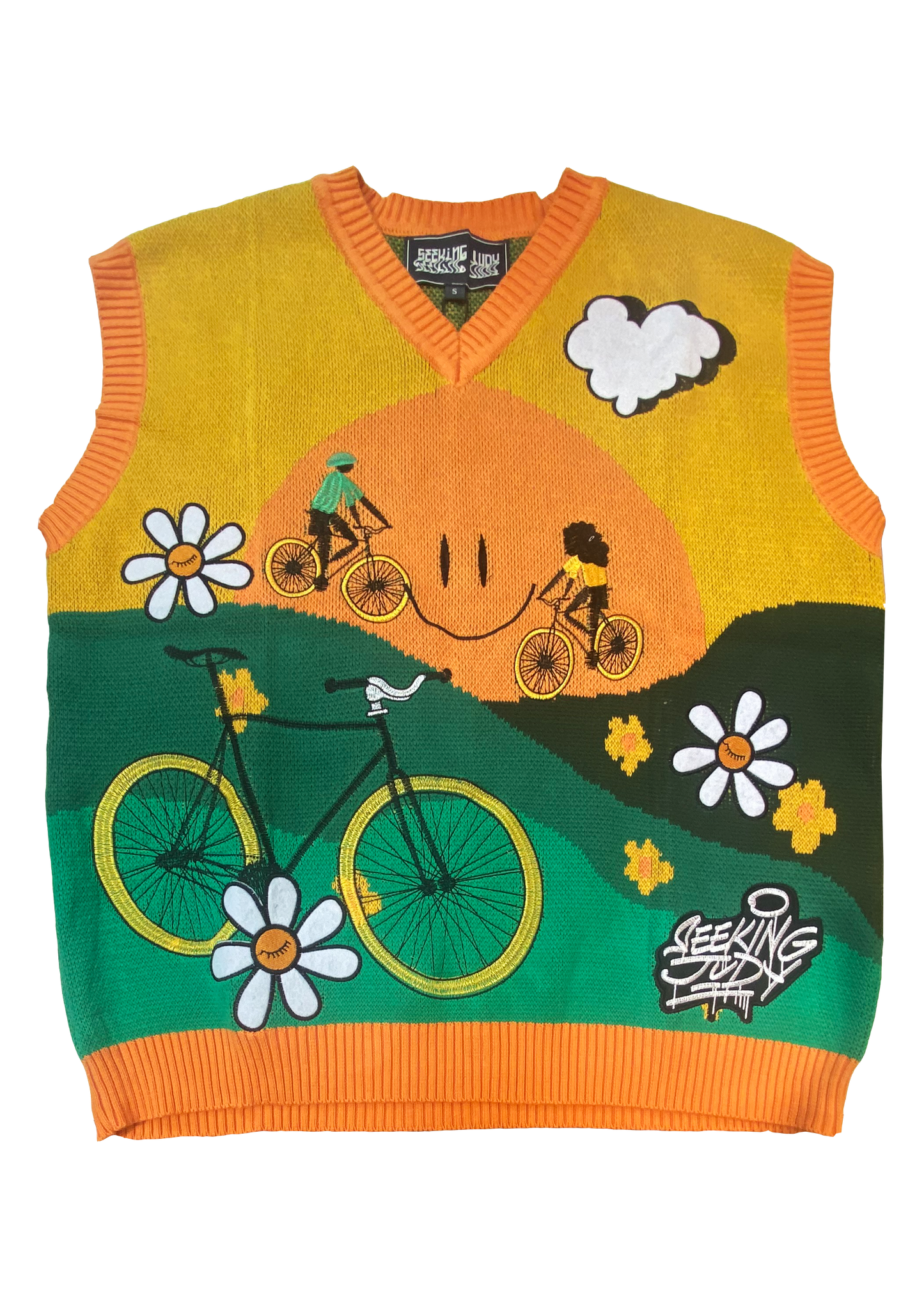 'Sunset Cycle' Knitted Vest