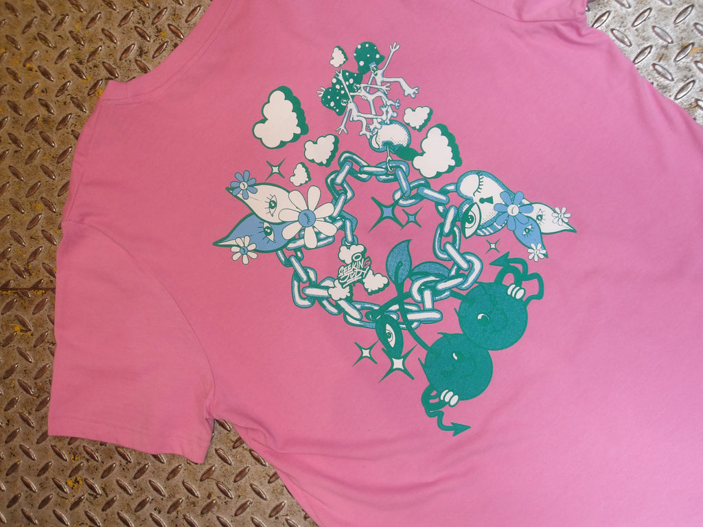 'Cheeky Cherries' Pink T-shirt