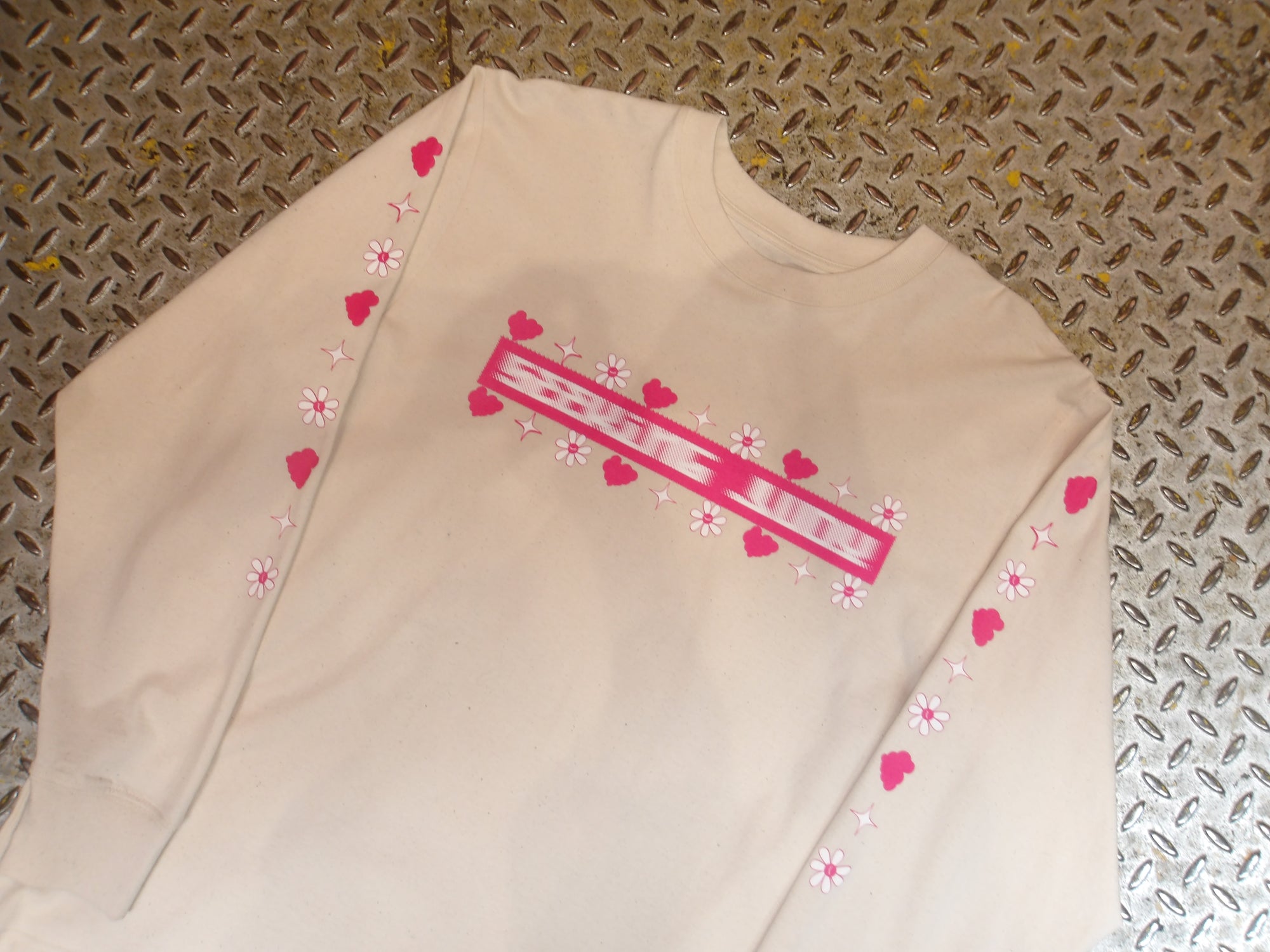 'Speed run’ Natural cotton  oversized T-shirt 6