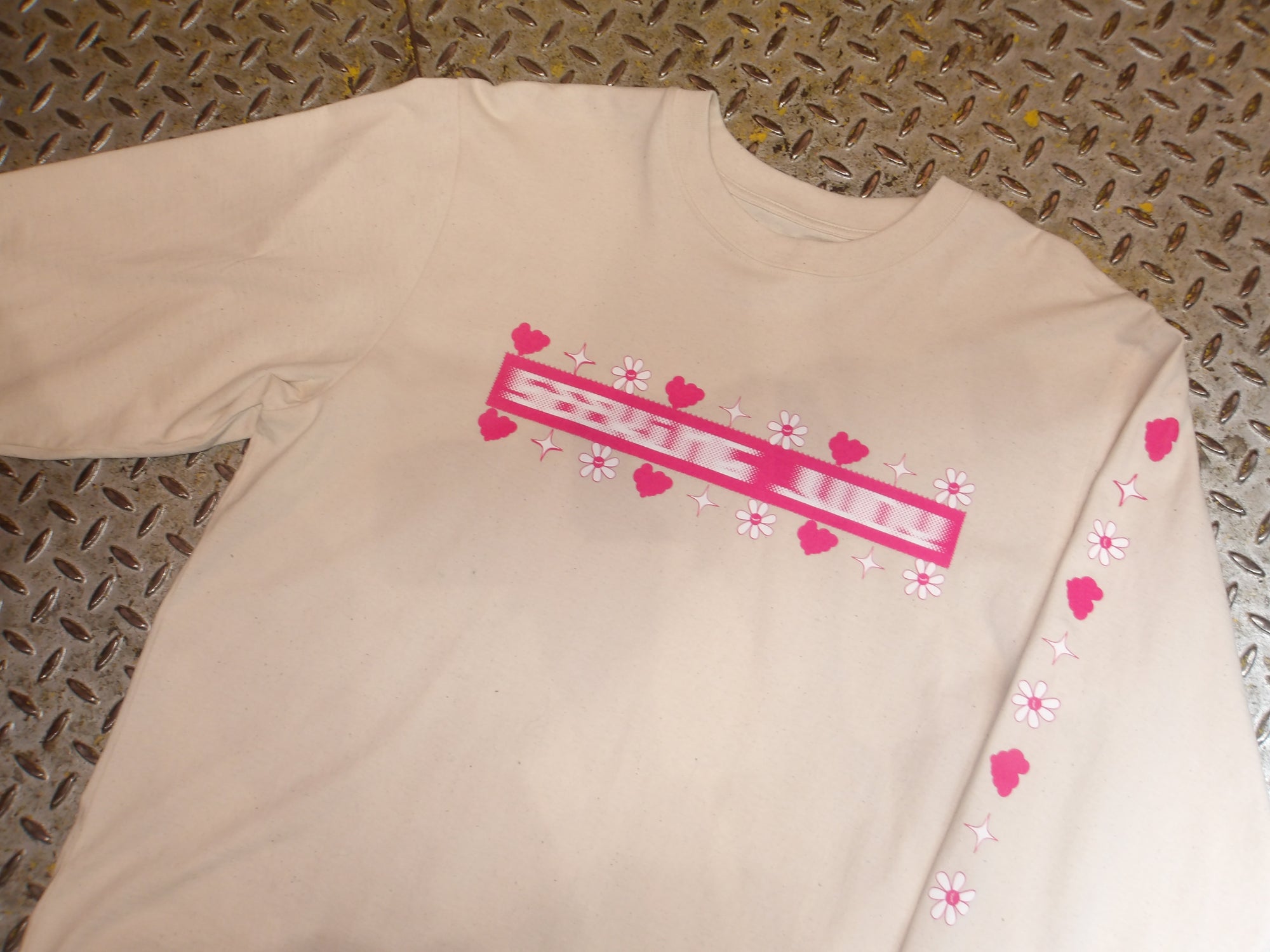 'Speed run’ Natural cotton  oversized T-shirt 6