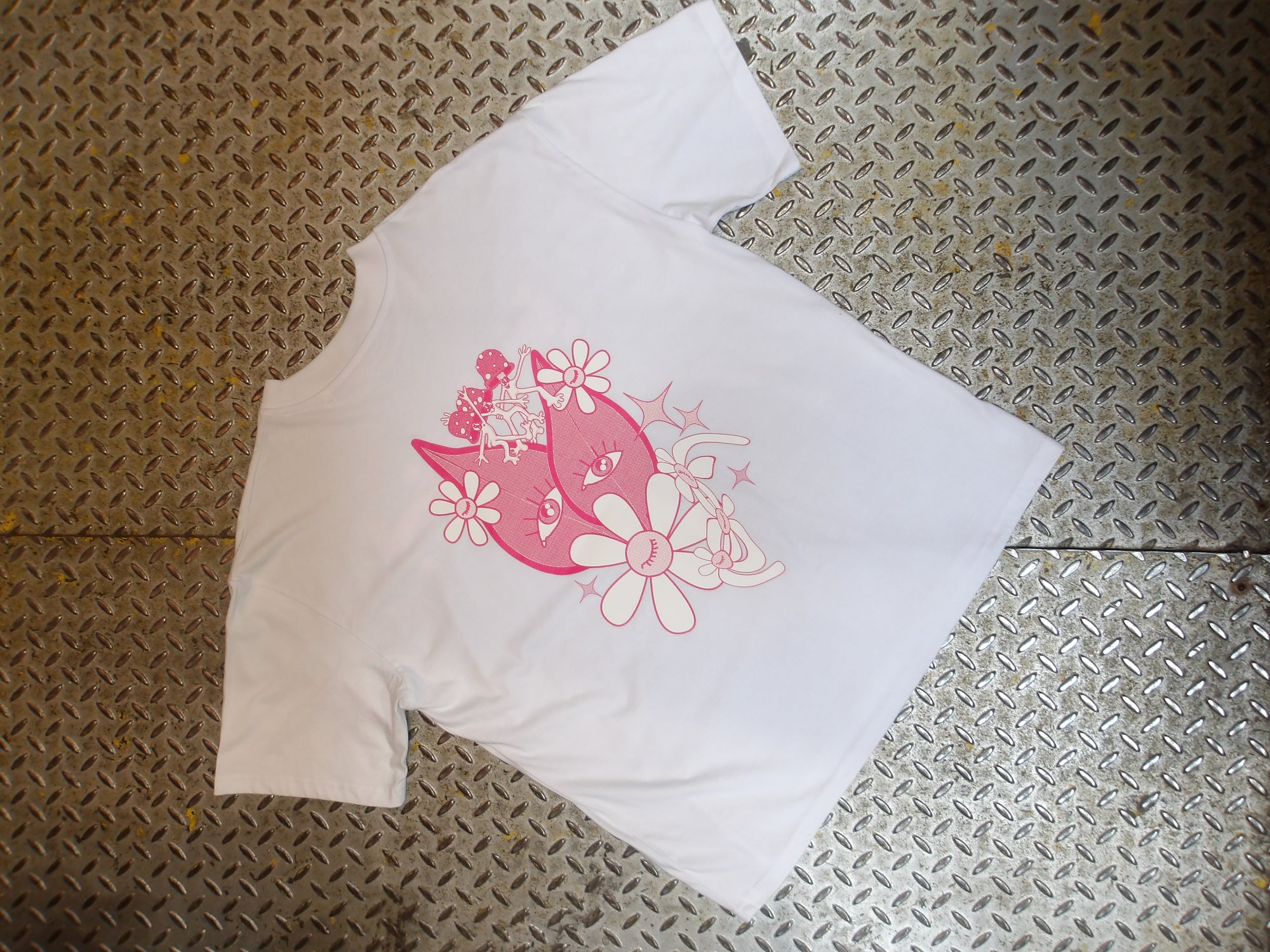 'Speed Run' White T-shirt in Organic Cotton