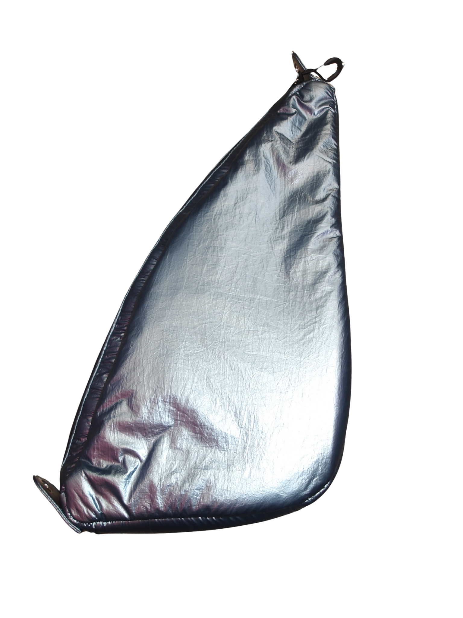 BLUE DOUBLE ZIP MINI SLING BAG