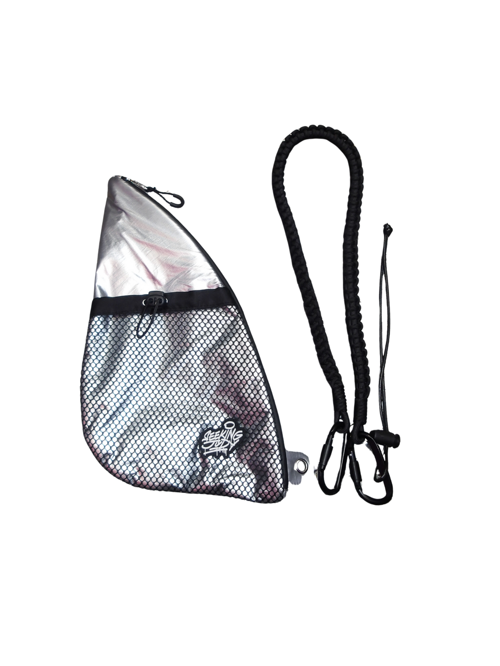 SILVER MINI SLING BAG