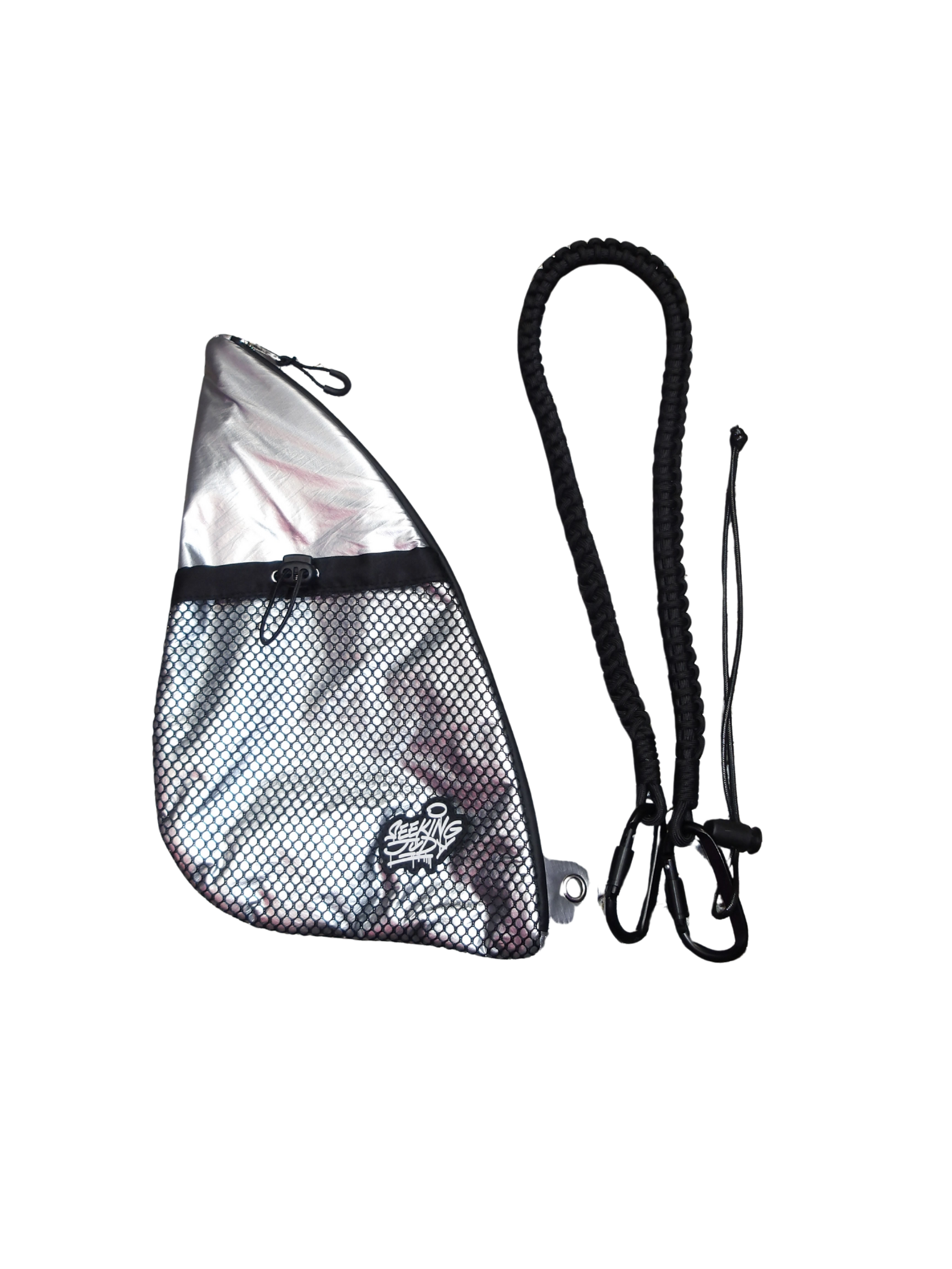 SILVER MINI SLING BAG