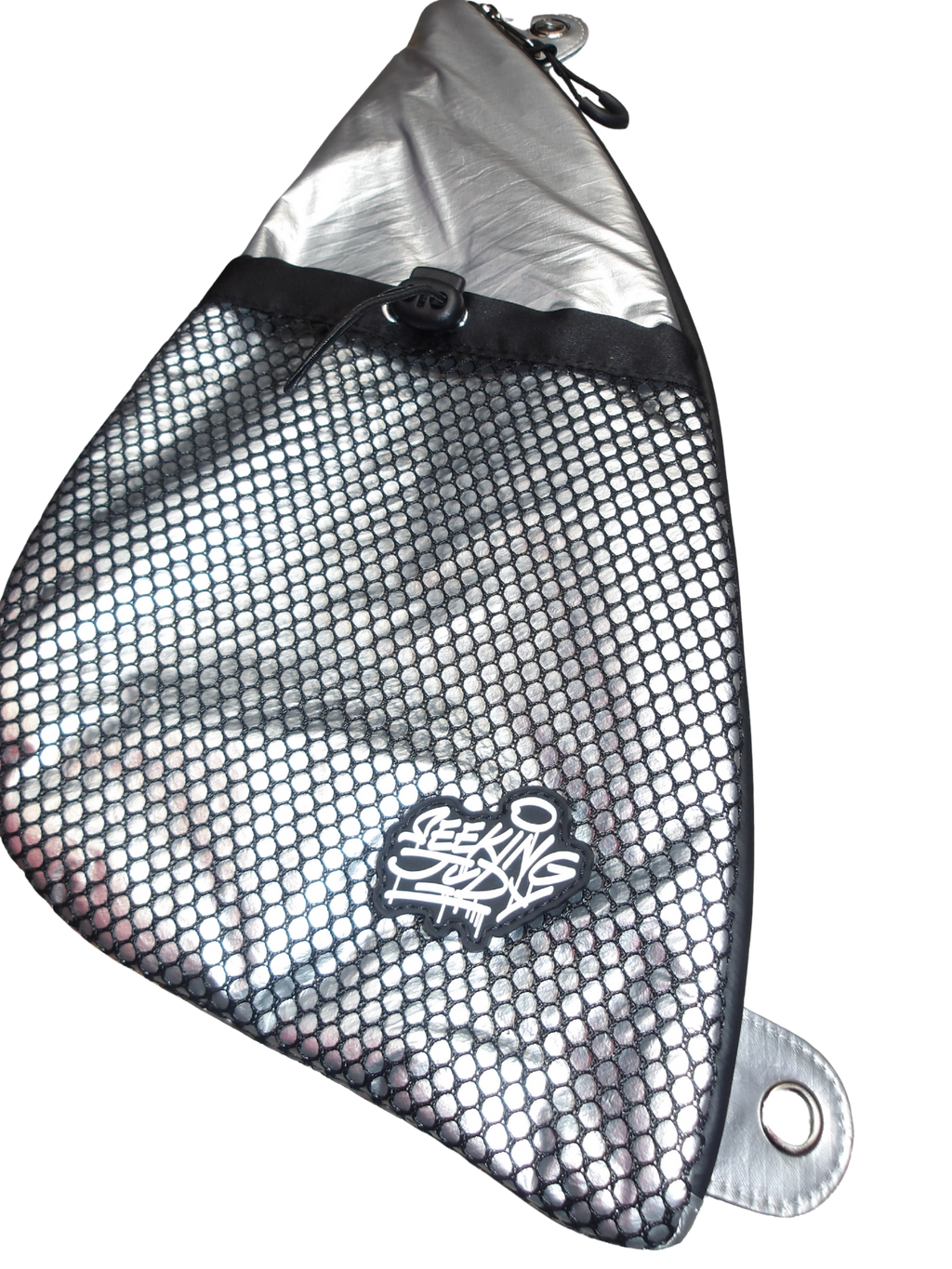 SILVER MINI SLING BAG