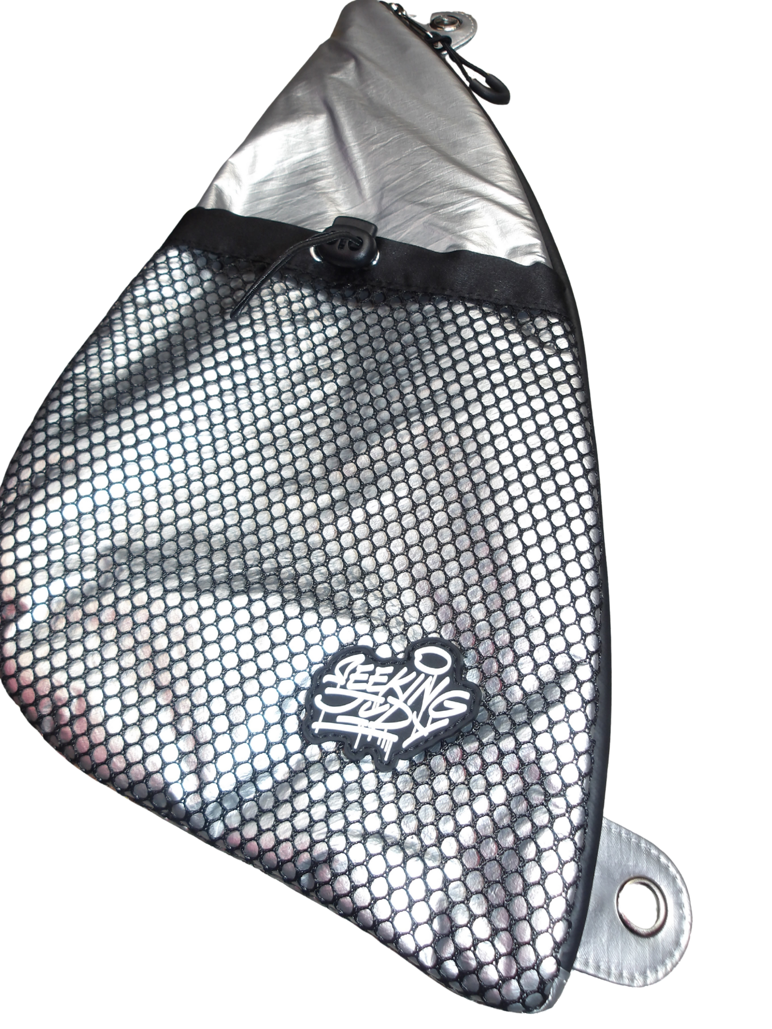 SILVER MINI SLING BAG