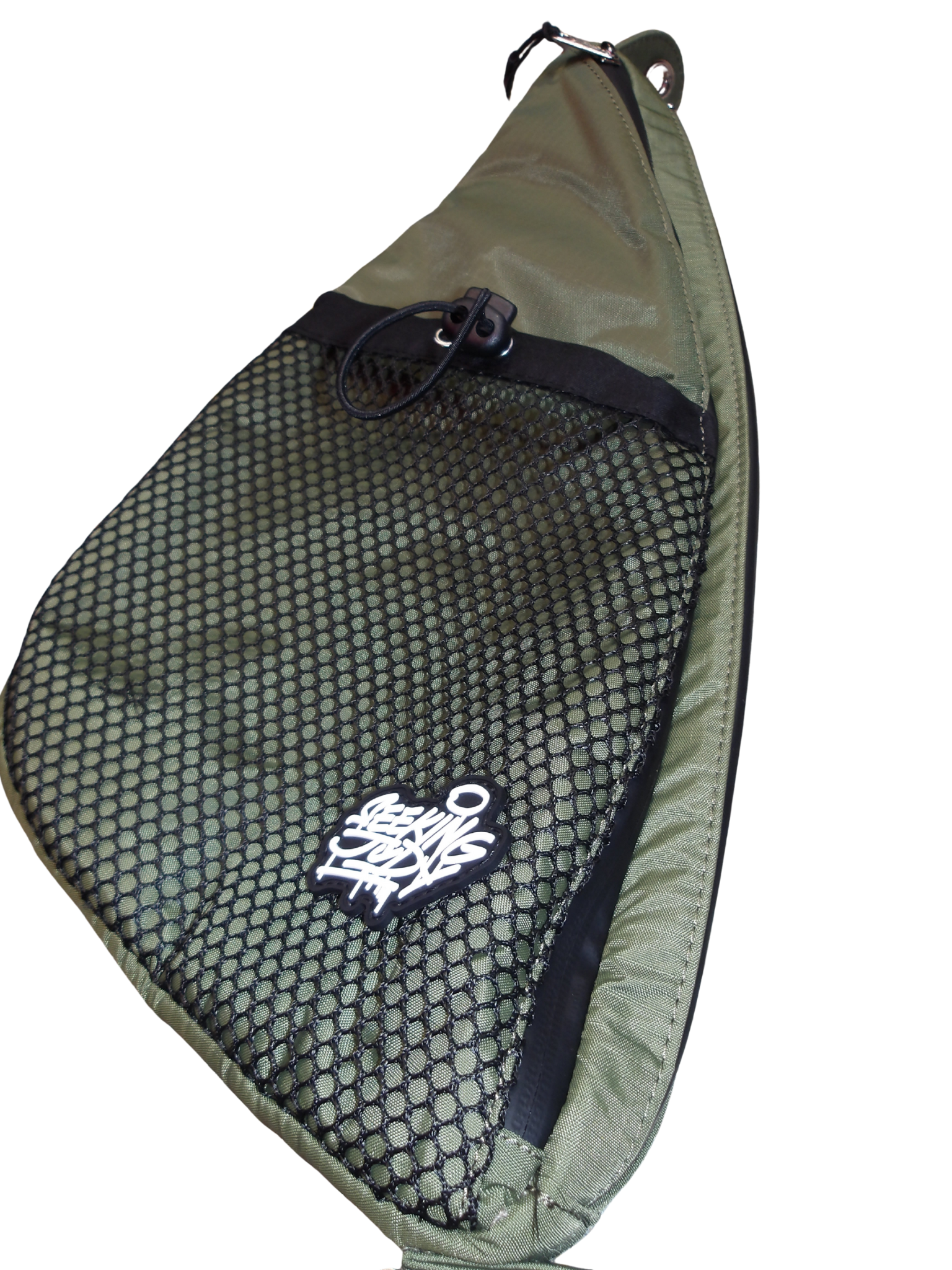 KHAKI DOUBLE ZIP MINI SLING BAG