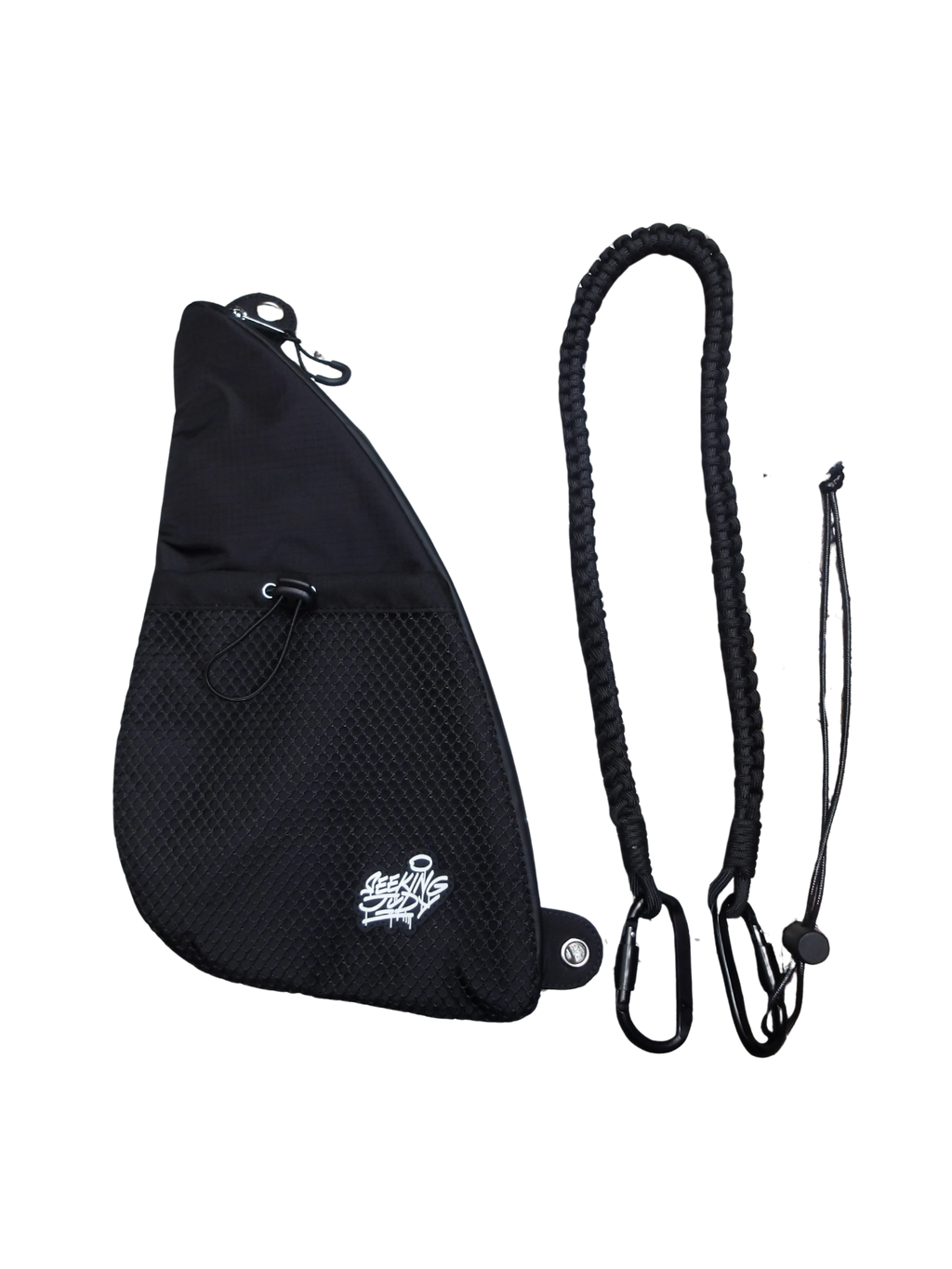 BLACK MINI SLING BAG