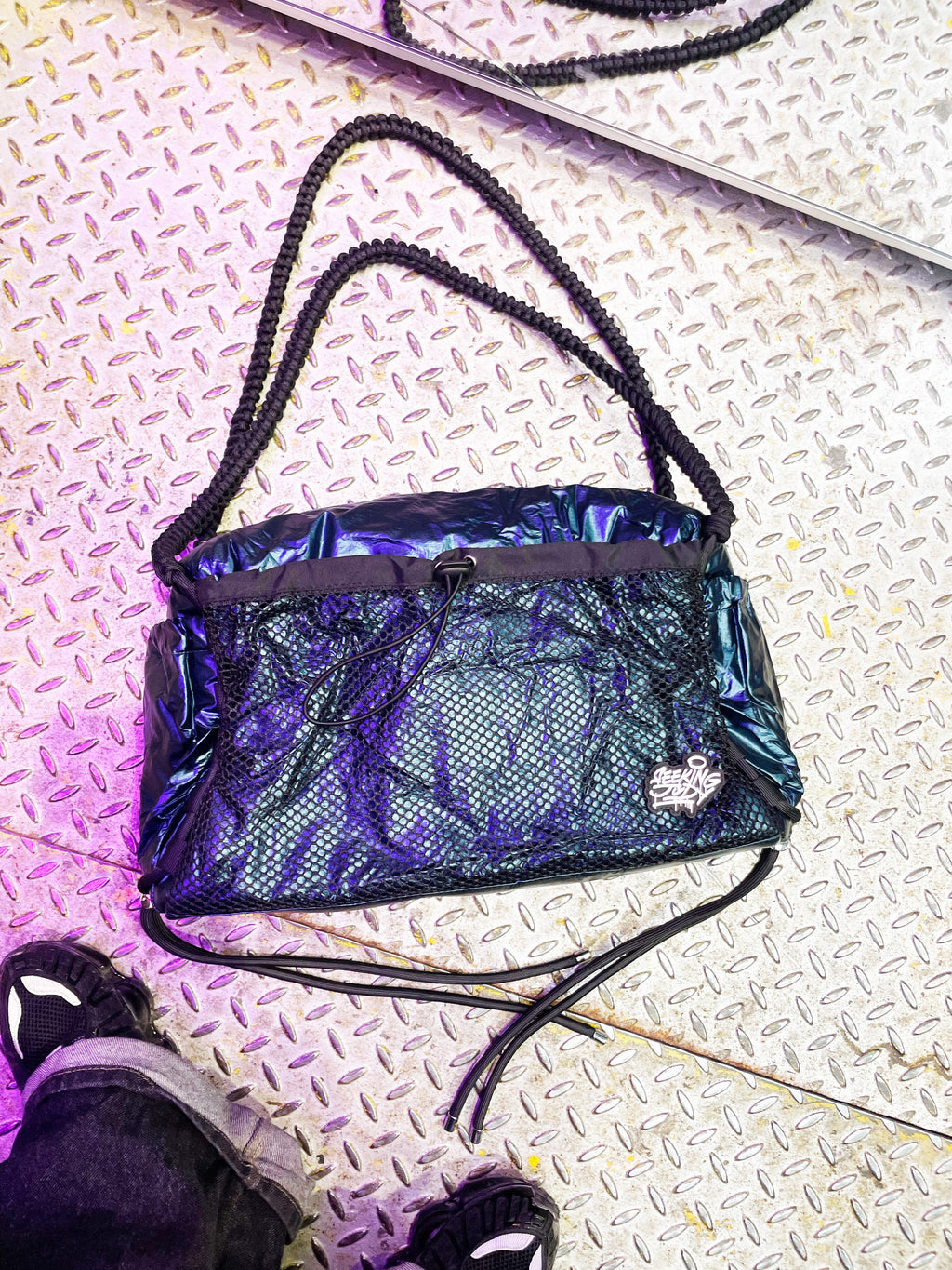 Waterproof Travel Bag Metallic Dark Blue