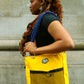 Waterproof tote yellow