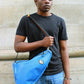 Waterproof Triangle sling back Bag Blue