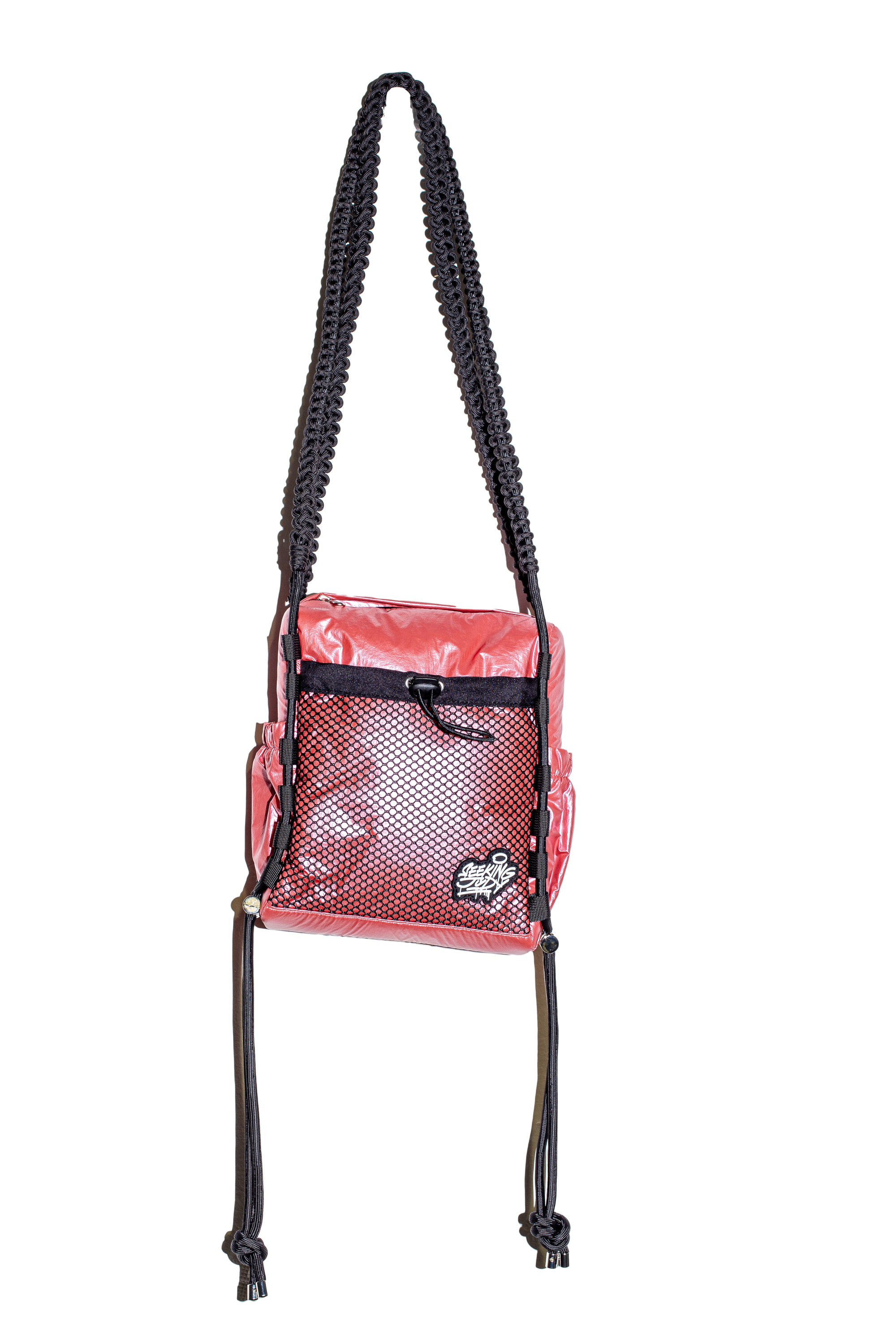 'Rain proof' Small Metallic Bag Pink