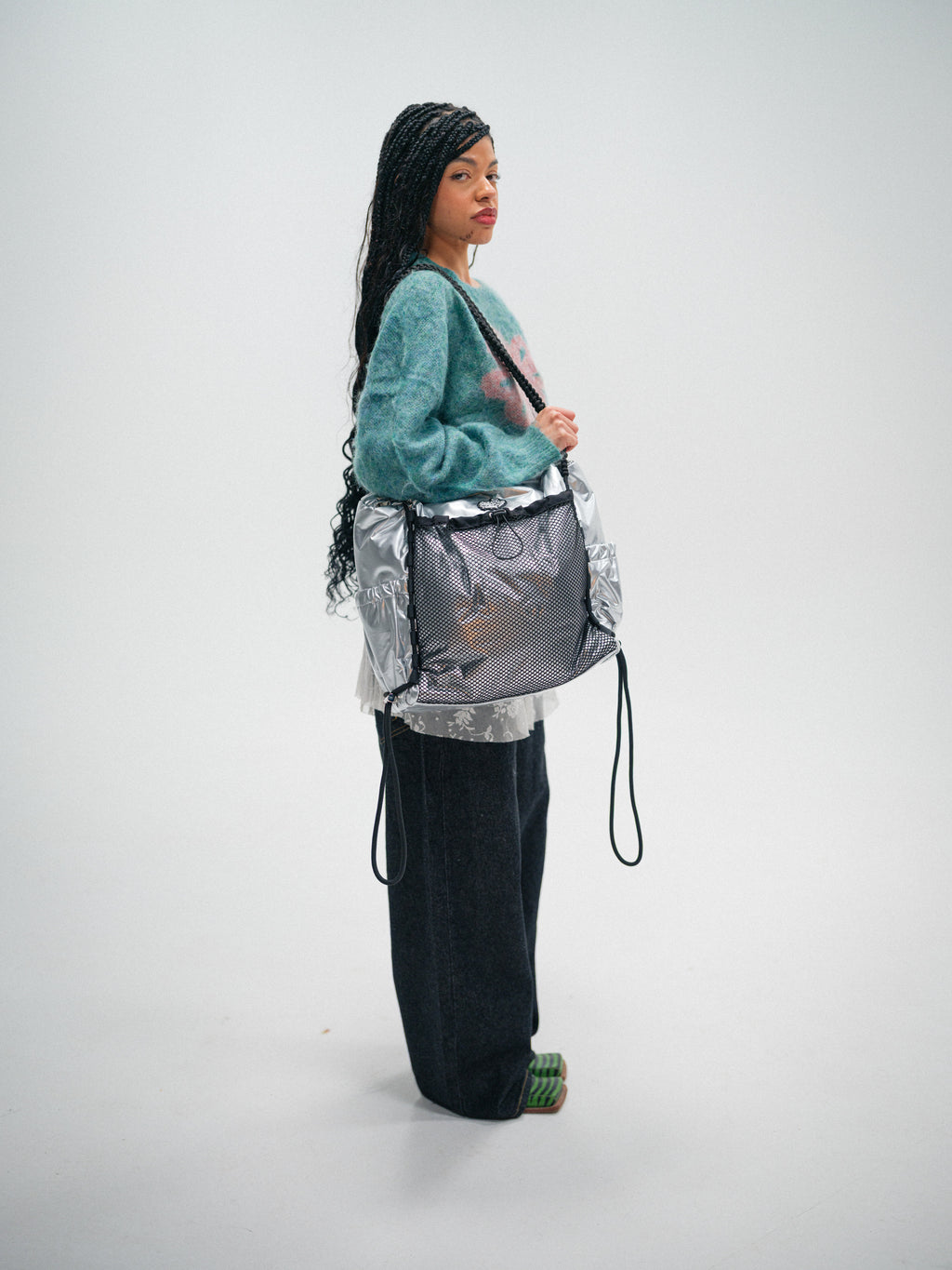 'Rain proof' Travel Metallic Bag Sliver