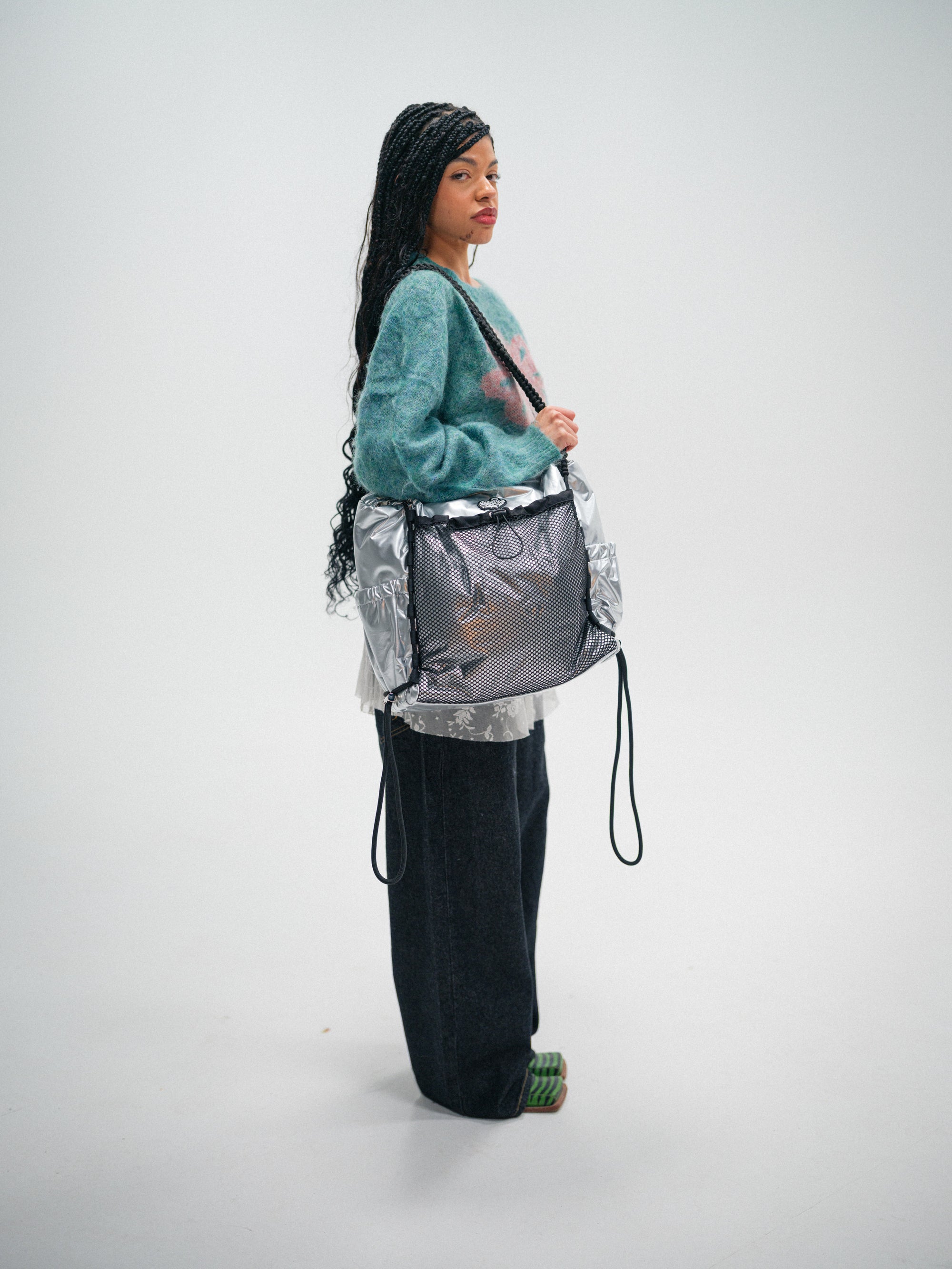 'Rain proof' Travel Metallic Bag Sliver