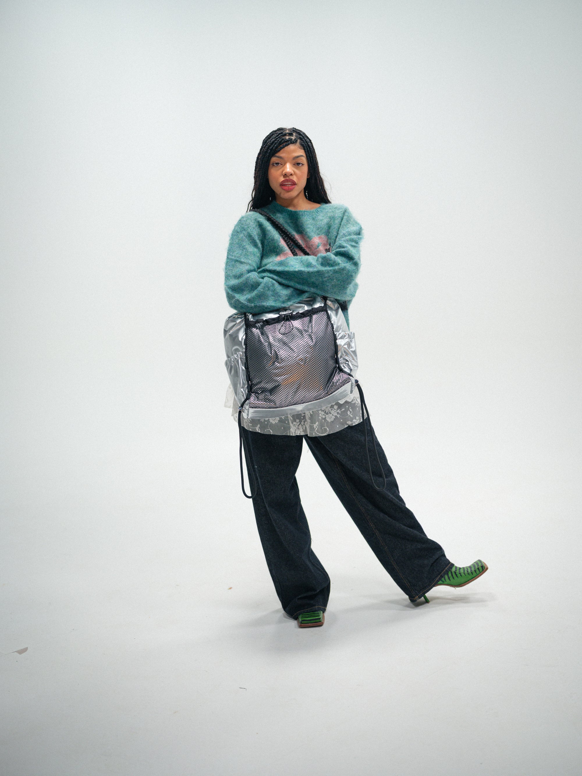 'Rain proof' Travel Metallic Bag Sliver