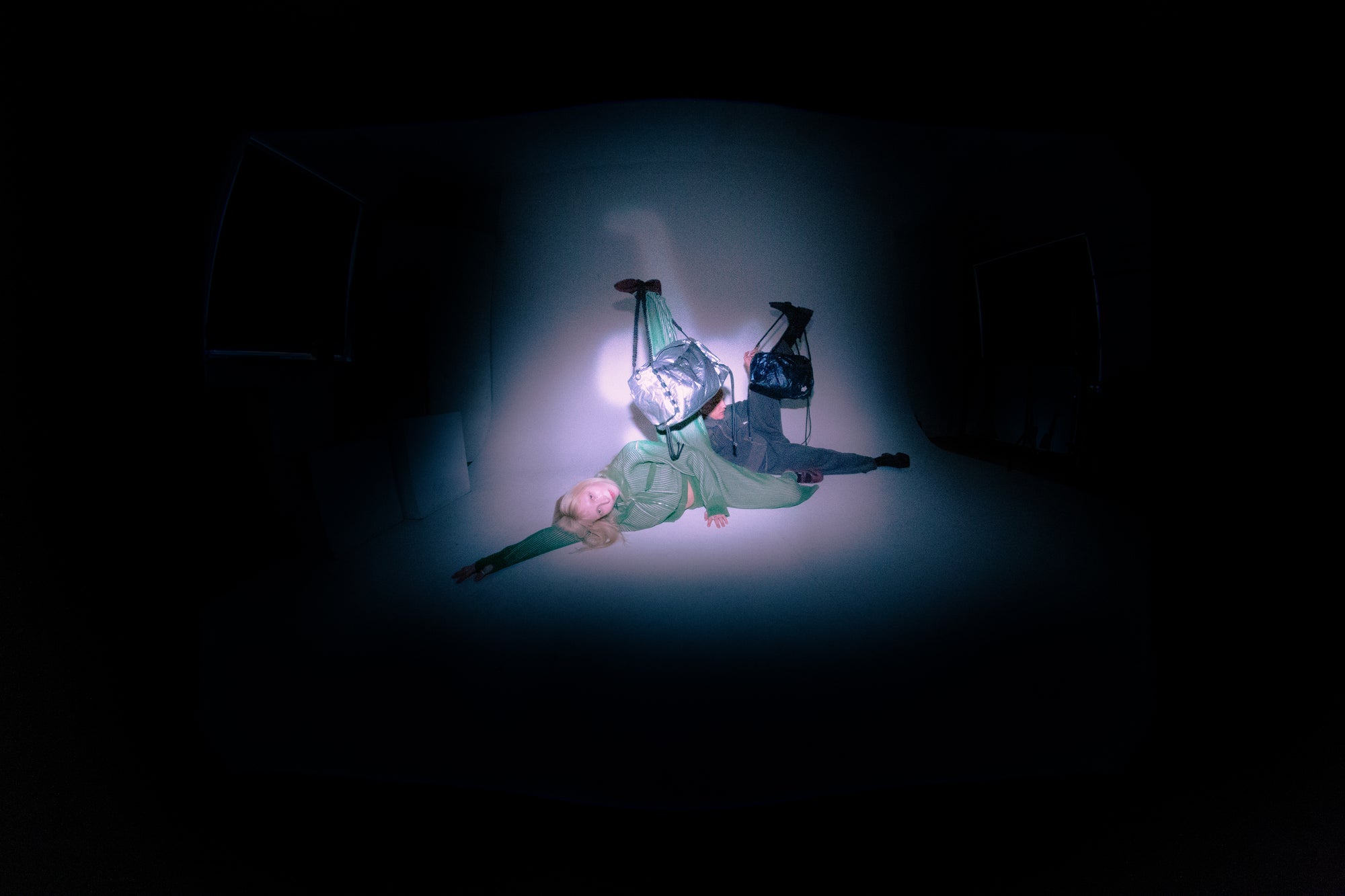 Waterproof Travel Bag Metallic Dark Blue