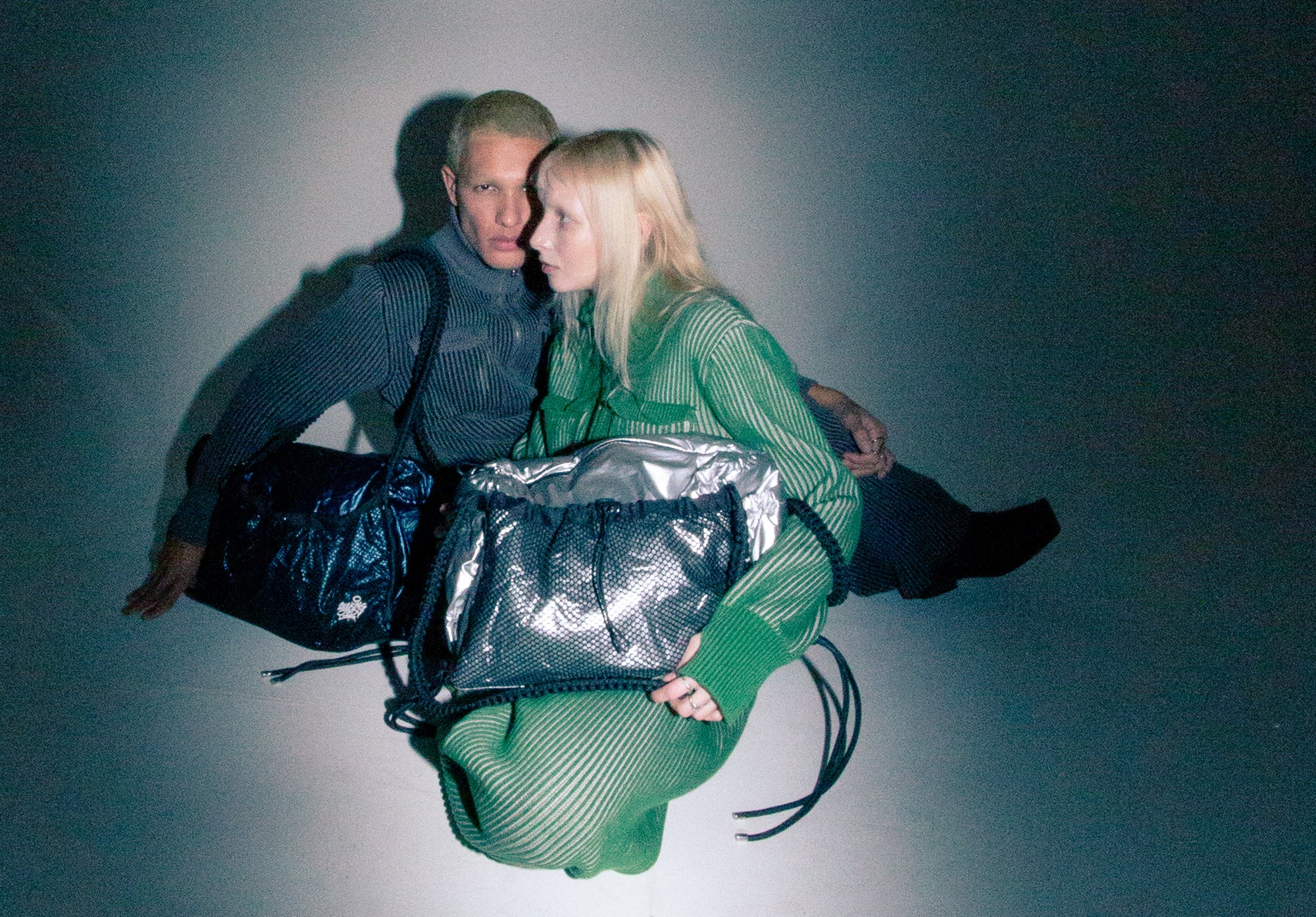 Waterproof Travel Bag Metallic Dark Blue