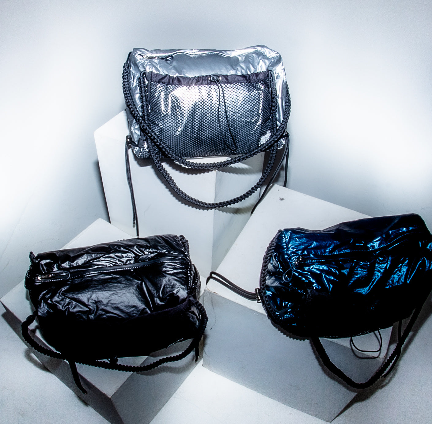 'Rain proof' Travel Metallic Bag Sliver