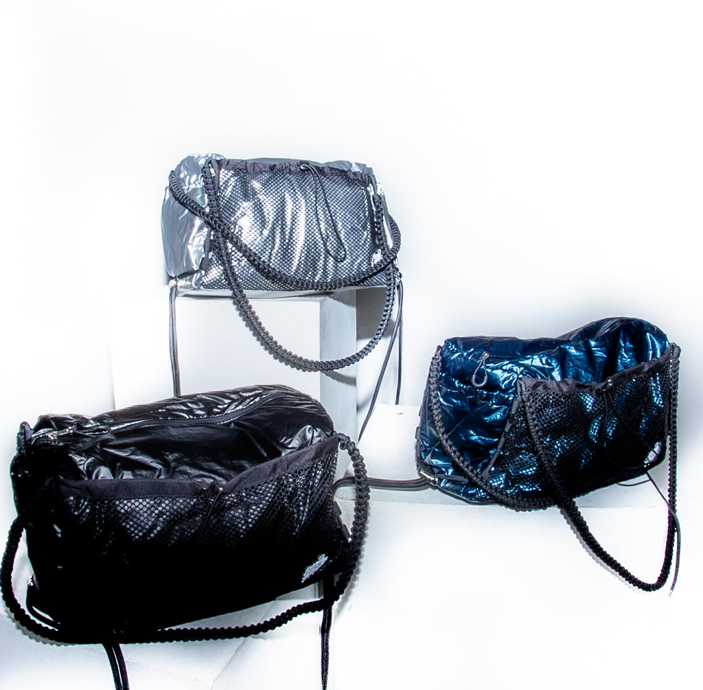 'Rain proof' Travel Metallic Bag Sliver