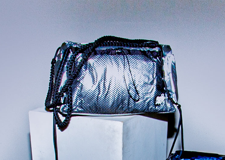 Waterproof Travel Bag Metallic Dark Blue