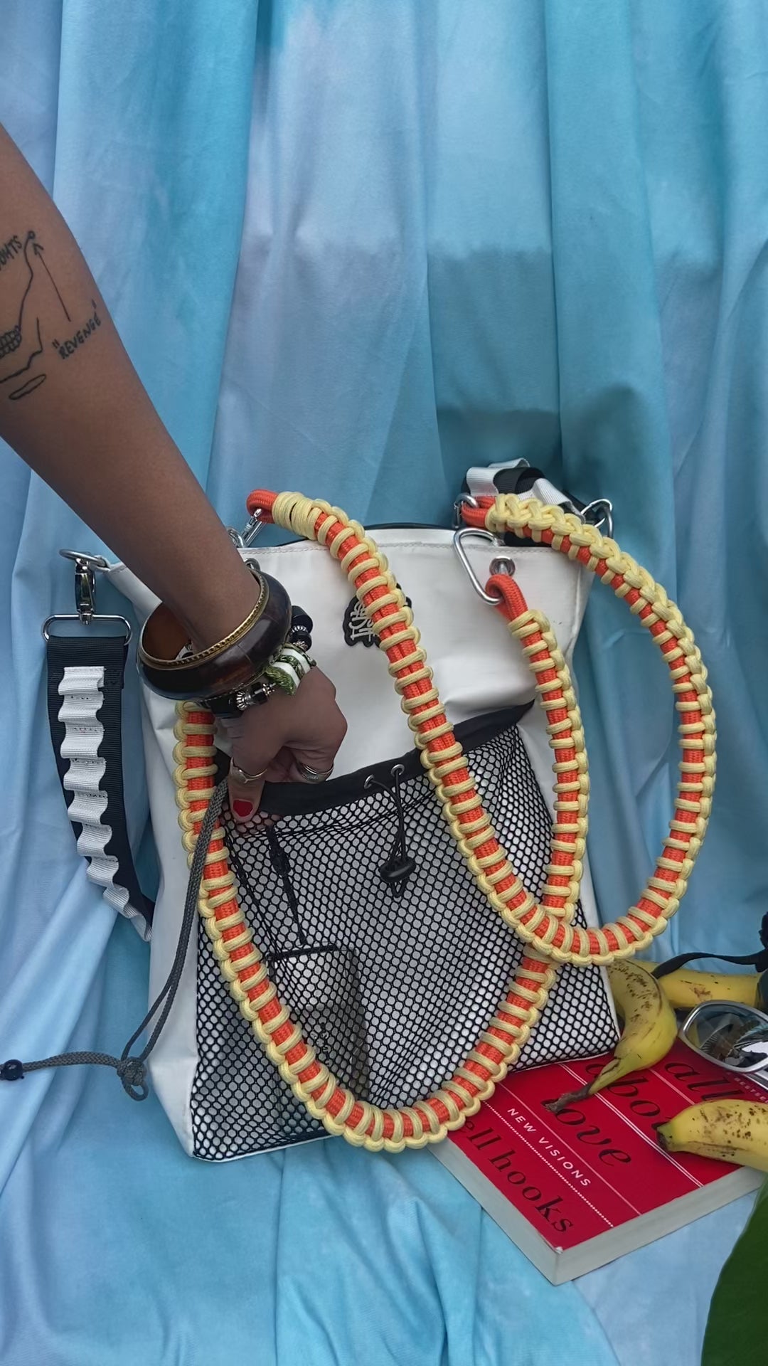 Waterproof tote white