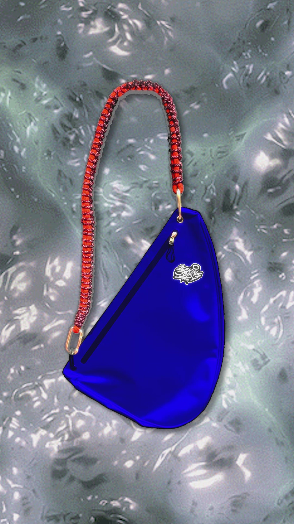 Waterproof Triangle sling back Bag Black