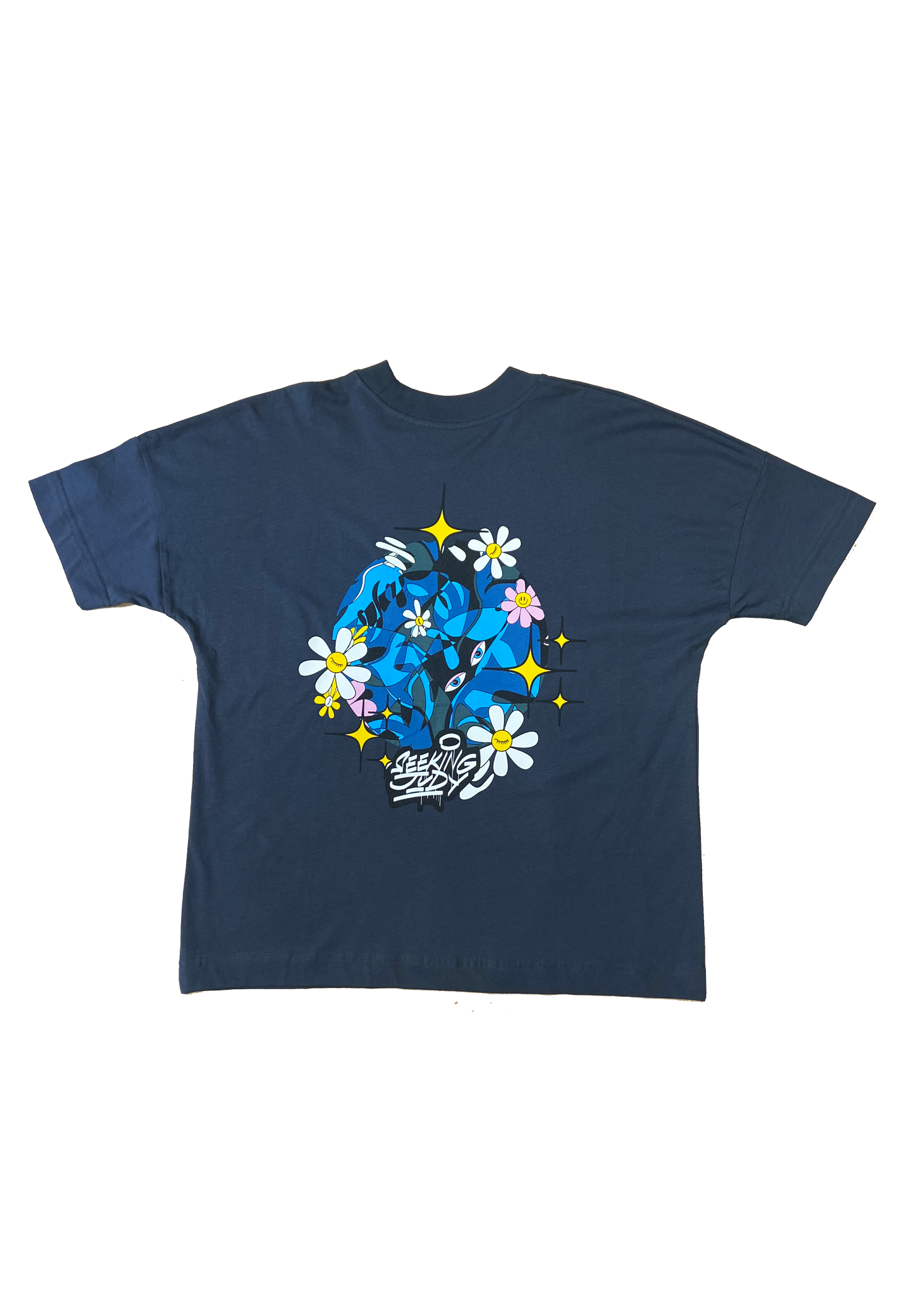 'Night Forest' Navy Organic T-shirt