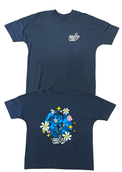 'Night Forest' Navy Organic T-shirt