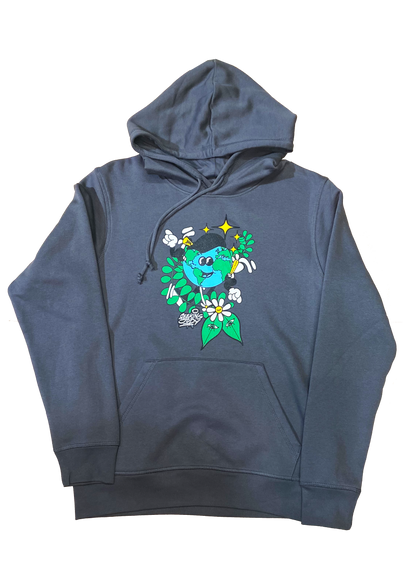 'Dancing World' Charcoal Organic sweatshirt