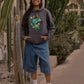 'Dancing World' Charcoal Organic sweatshirt