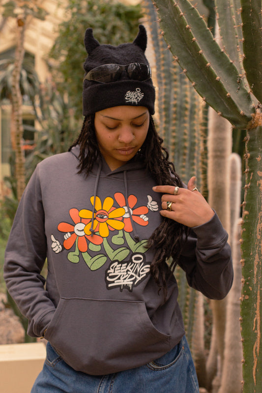 'Walk in the Park' Charcoal Organic sweatshirt