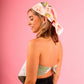 Naturally Dyed Pink Bandana, Top