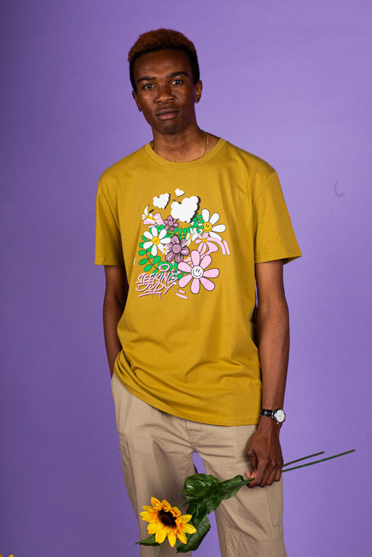 'Freshly Cut Grass' Olive Green Organic tee