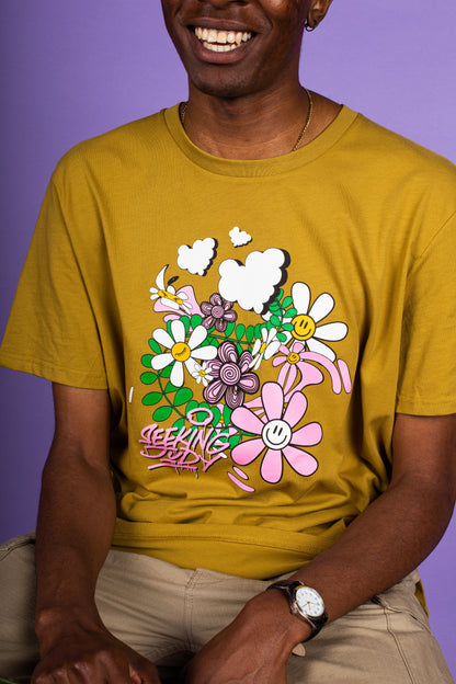 'Freshly Cut Grass' Olive Green Organic tee