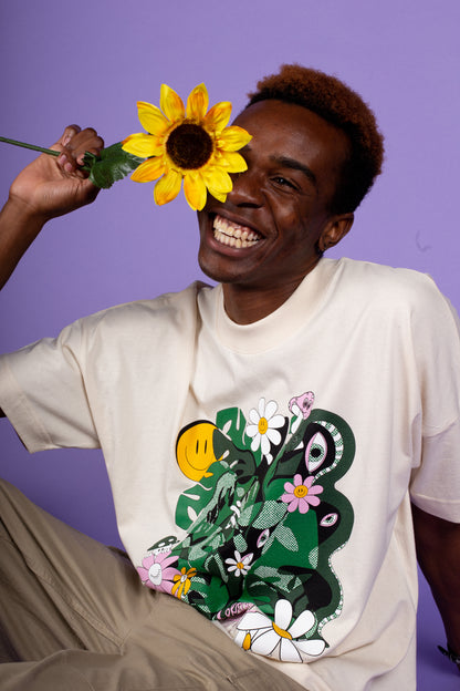 Say Cheese Plant' Neutral Ogranic Cotton tee