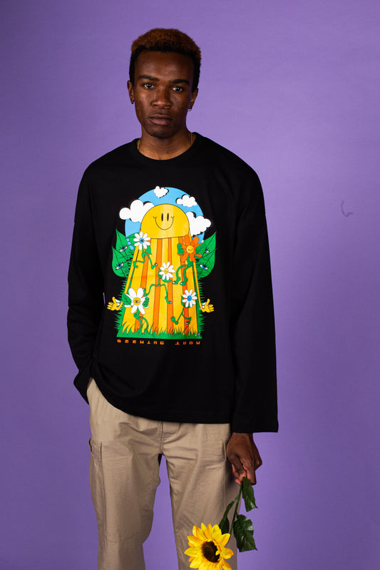 'Sundance' Long sleeve organic cotton tee