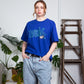 'Jungle Legs' Blue Organic T-shirt