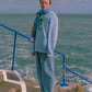 'Dancing World' Baby Blue Organic sweatshirt