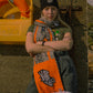 Jungle Legs Knit Grey and Orange Scarf
