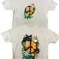 'Peace and Sunshine'  Neutral Organic Cotton Oversized Tee
