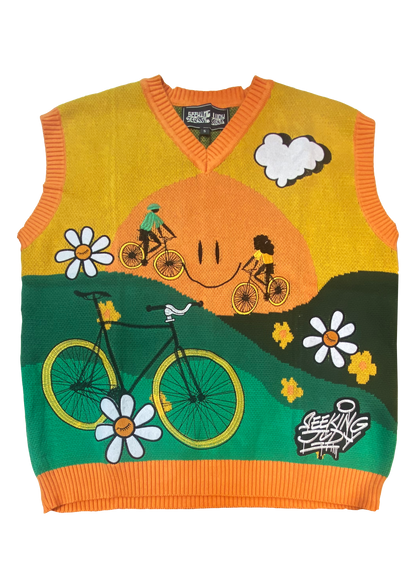 'Sunset Cycle' Knitted Vest